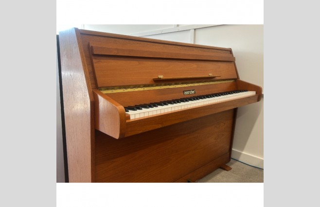 Zender Satin Teak Upright Piano, Used - All Inclusive Premium Package (SN:158260) - Image 10